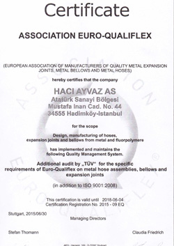 Сертификат Европейской Ассоциации производителей компенсаторов